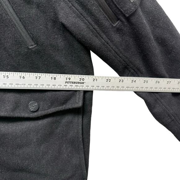 Guess‎ Wool Blend Military Jacket Utility Black Men’s Size Medium - Picture 9 of 10